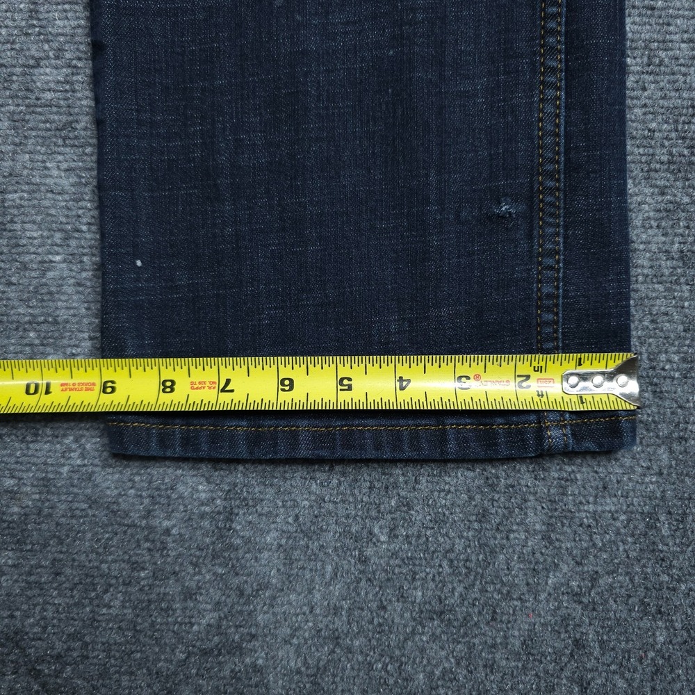Wrangler Retro Slim Bootcut Jeans Mens 36x34 Blue Casual Workwear Cowboy - Picture 10 of 10